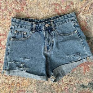 No Name Thrifted Denim Shorts
